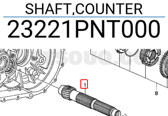 Honda 23221PNT000 SHAFT,COUNTER