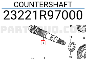 Honda 23221R97000 COUNTERSHAFT