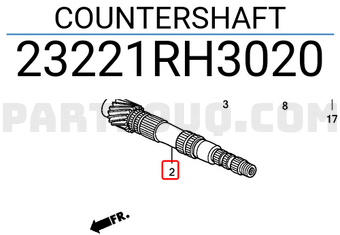 Honda 23221RH3020 COUNTERSHAFT