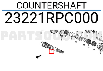 Honda 23221RPC000 COUNTERSHAFT