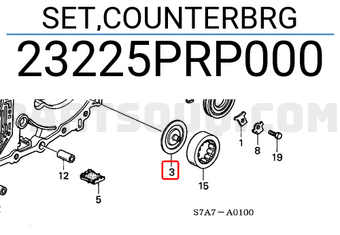 Honda 23225PRP000 SET,COUNTERBRG
