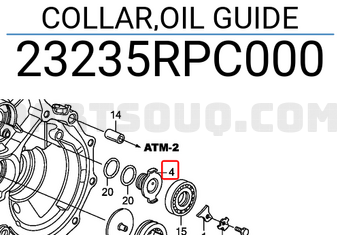 Honda 23235RPC000 COLLAR,OIL GUIDE