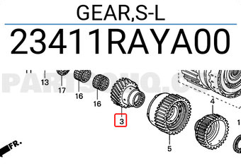 Honda 23411RAYA00 GEAR,S-L
