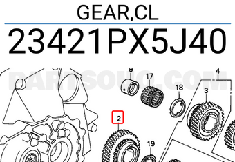 Honda 23421PX5J40 GEAR,CL