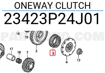 Honda 23423P24J01 ONEWAY CLUTCH