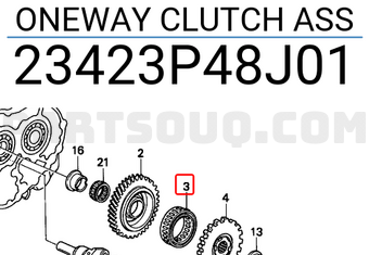 Honda 23423P48J01 ONEWAY CLUTCH ASS