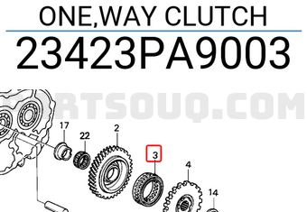 Honda 23423PA9003 ONE,WAY CLUTCH