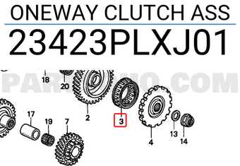 Honda 23423PLXJ01 ONEWAY CLUTCH ASS