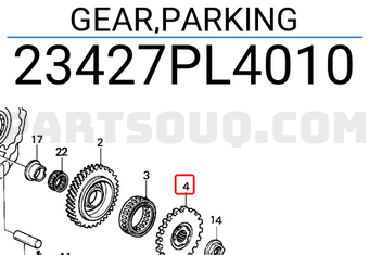 Honda 23427PL4010 GEAR,PARKING