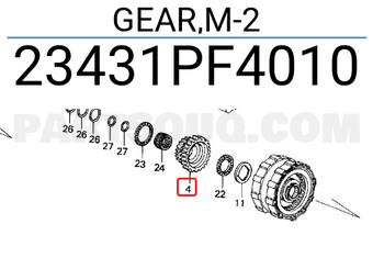 Honda 23431PF4010 GEAR,M-2