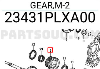 Honda 23431PLXA00 GEAR,M-2