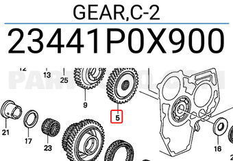 Honda 23441P0X900 GEAR,C-2