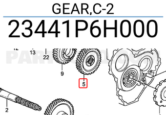 Honda 23441P6H000 GEAR,C-2