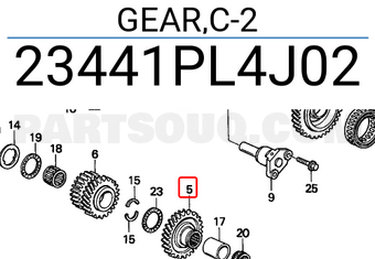 Honda 23441PL4J02 GEAR,C-2