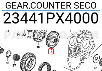 Honda 23441PX4000 GEAR,COUNTER SECO