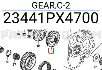 Honda 23441PX4700 GEAR,C-2