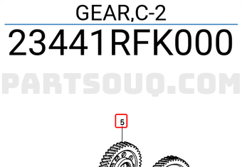 Honda 23441RFK000 GEAR,C-2