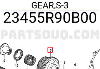 Honda 23455R90B00 GEAR,S-3