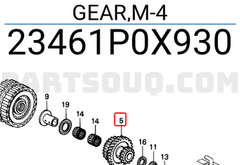 Honda 23461P0X930 GEAR,M-4