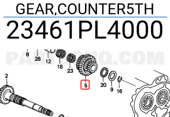 Honda 23461PL4000 GEAR,COUNTER5TH