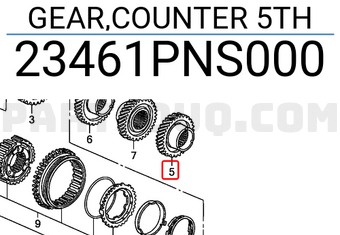 Honda 23461PNS000 GEAR,COUNTER 5TH