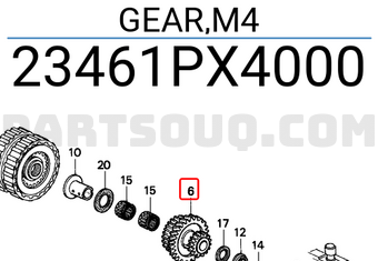 Honda 23461PX4000 GEAR,M4