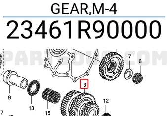 Honda 23461R90000 GEAR,M-4