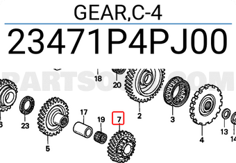 Honda 23471P4PJ00 GEAR,C-4