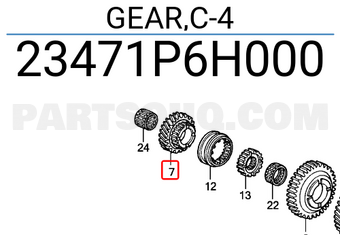 Honda 23471P6H000 GEAR,C-4