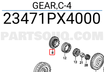 Honda 23471PX4000 GEAR,C-4