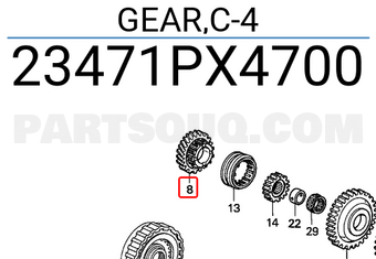 Honda 23471PX4700 GEAR,C-4