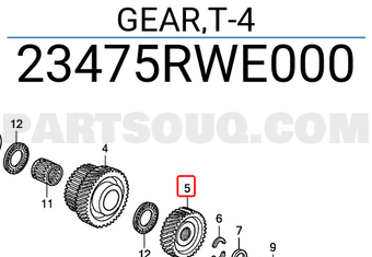 Honda 23475RWE000 GEAR,T-4