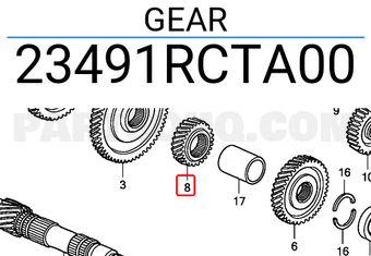 Honda 23491RCTA00 GEAR