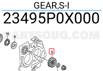 Honda 23495P0X000 GEAR,S-I