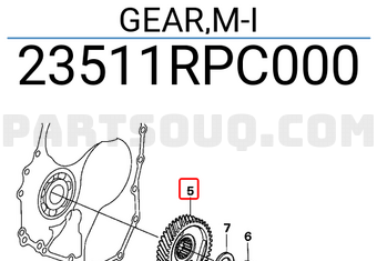 Honda 23511RPC000 GEAR,M-I