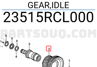Honda 23515RCL000 GEAR,IDLE