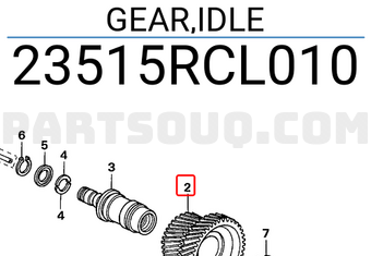 Honda 23515RCL010 GEAR,IDLE