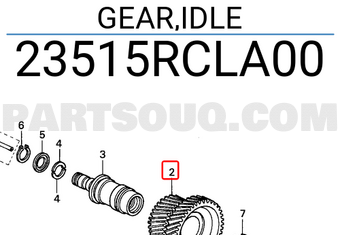 Honda 23515RCLA00 GEAR,IDLE