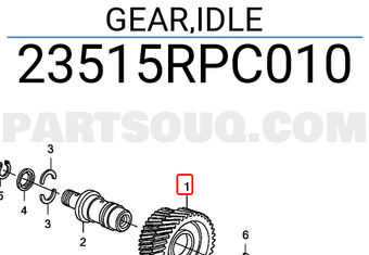 Honda 23515RPC010 GEAR,IDLE
