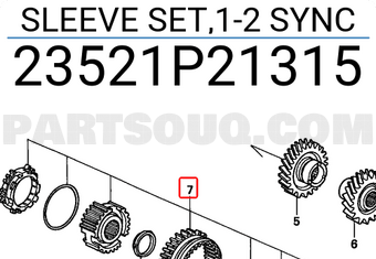 Honda 23521P21315 SLEEVE SET,1-2 SYNC