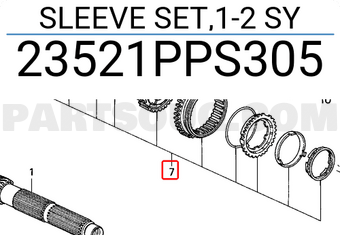 Honda 23521PPS305 SLEEVE SET,1-2 SY