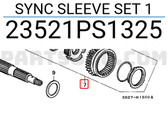 Honda 23521PS1325 SYNC SLEEVE SET 1