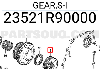 Honda 23521R90000 GEAR,S-I