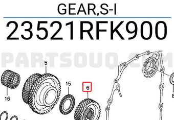 Honda 23521RFK900 GEAR,S-I
