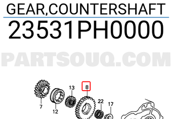Honda 23531PH0000 GEAR,COUNTERSHAFT