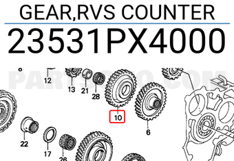 Honda 23531PX4000 GEAR,RVS COUNTER
