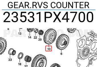Honda 23531PX4700 GEAR.RVS COUNTER