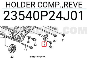 Honda 23540P24J01 HOLDER COMP.,REVE