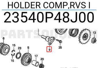 Honda 23540P48J00 HOLDER COMP,RVS I