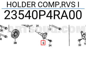 Honda 23540P4RA00 HOLDER COMP,RVS I